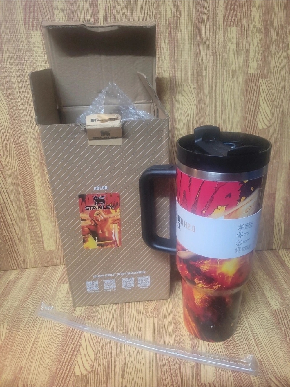 Stanley Hulk Hogan Red and Yellow Insulated Mug with Handle